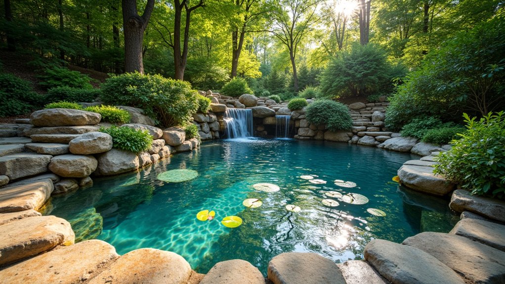 15 Rustic Pool Design Ideas That Feel Warm and Inviting nature inspired tranquil oasis