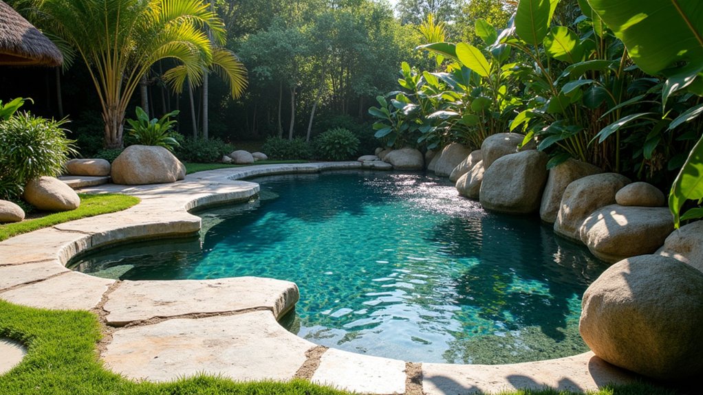15 Architectural Pool Design Ideas That Make a Bold Statement nature s tranquil stone oasis