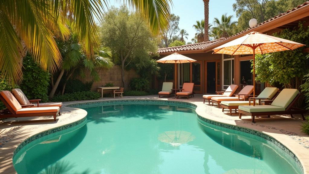 18 Kidney-Shaped Pool Design Ideas for Organic Appeal nostalgic backyard pool paradise