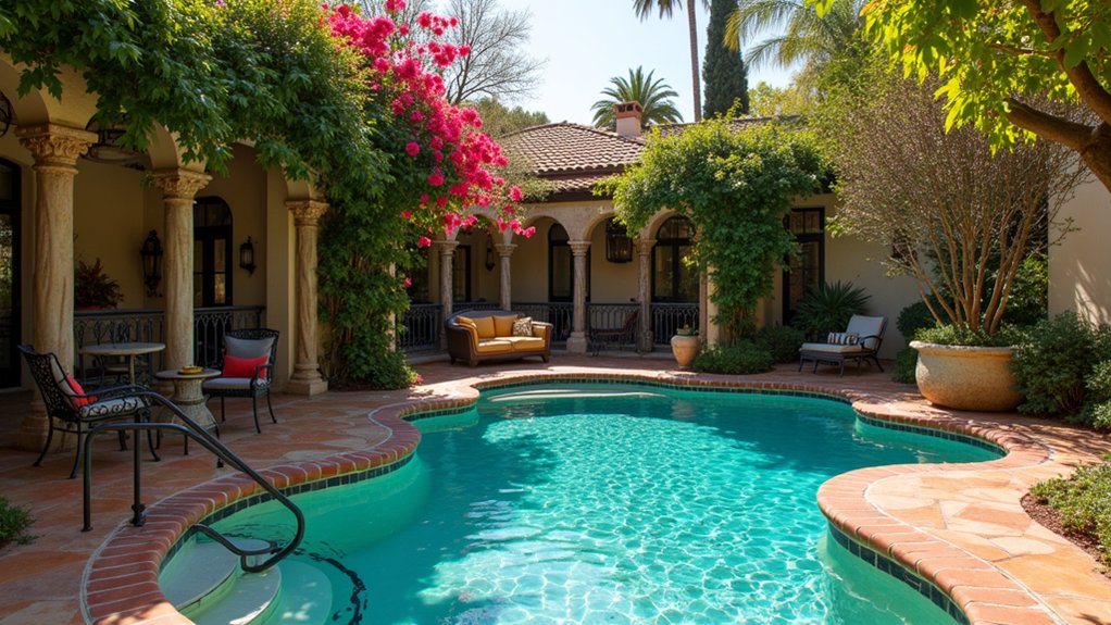 18 Mediterranean Pool Design Ideas for Timeless Style ornate ironwork pool details