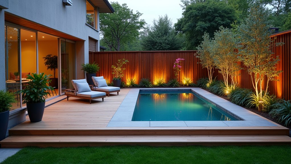 23 Creative Above Ground Pool Deck Small Yard Solutions That Work private pool deck sanctuary