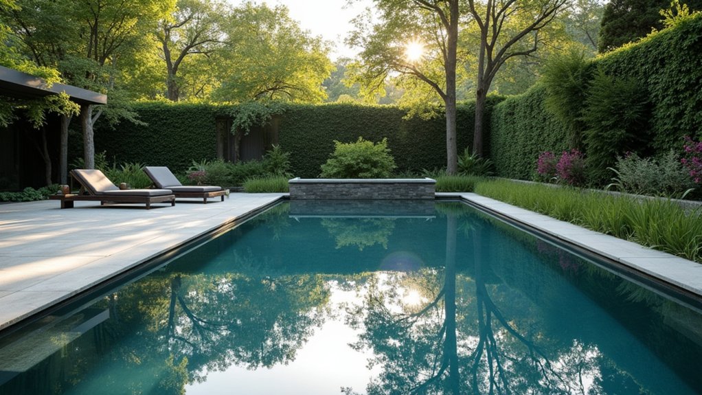15 Modern Pool Designs That Wow With Style and Simplicity reflective minimalist water feature