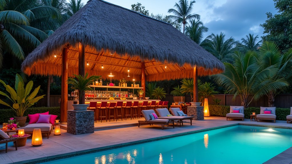 21 Fun Pool Deck With Bar Ideas That Bring the Party Outdoors relaxing poolside cabana retreat