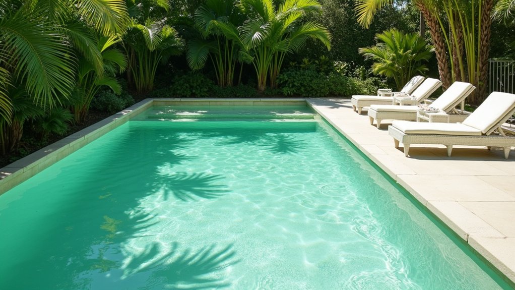 21 Fresh Pool Deck Color Ideas That Make a Statement revitalizing tranquil poolside oasis
