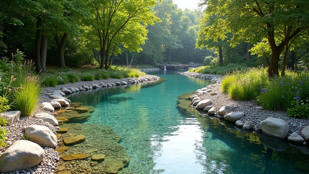 riverbank inspired tranquil oasis