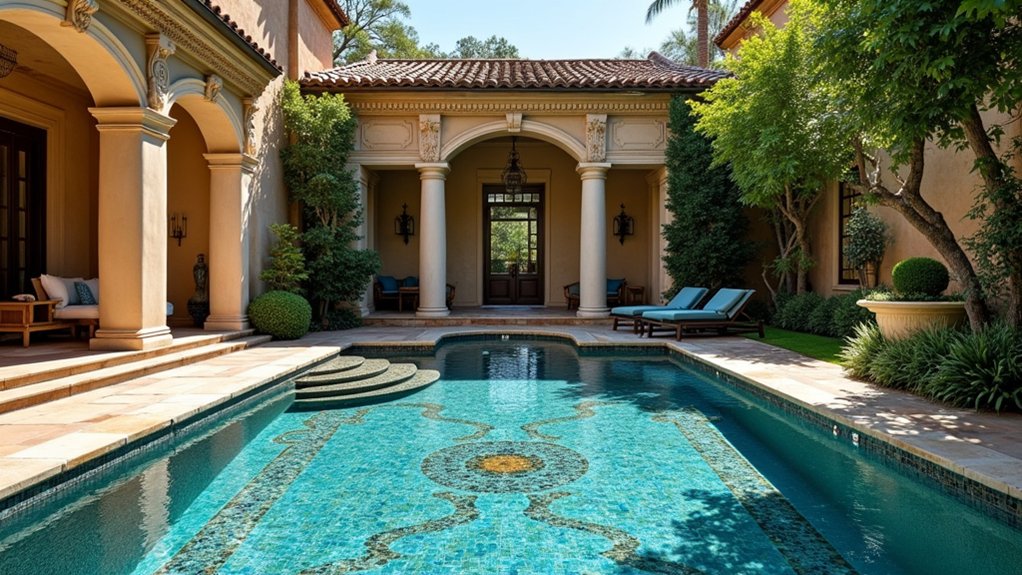 roman inspired luxury pool design