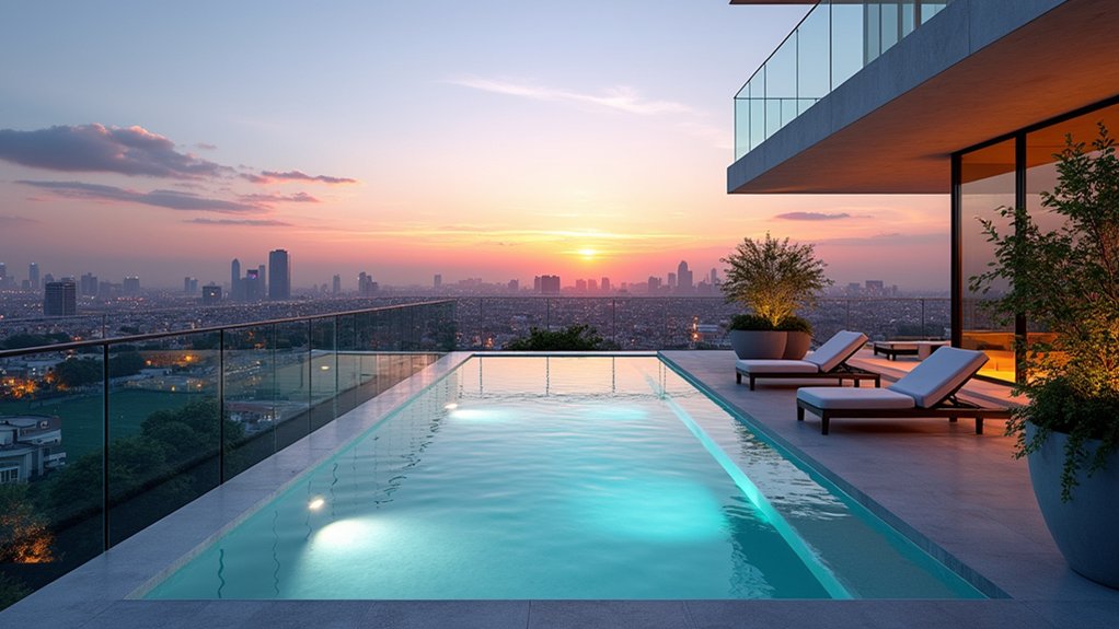 20 Contemporary Pool Design Ideas for Stylish Homes rooftop pools with views