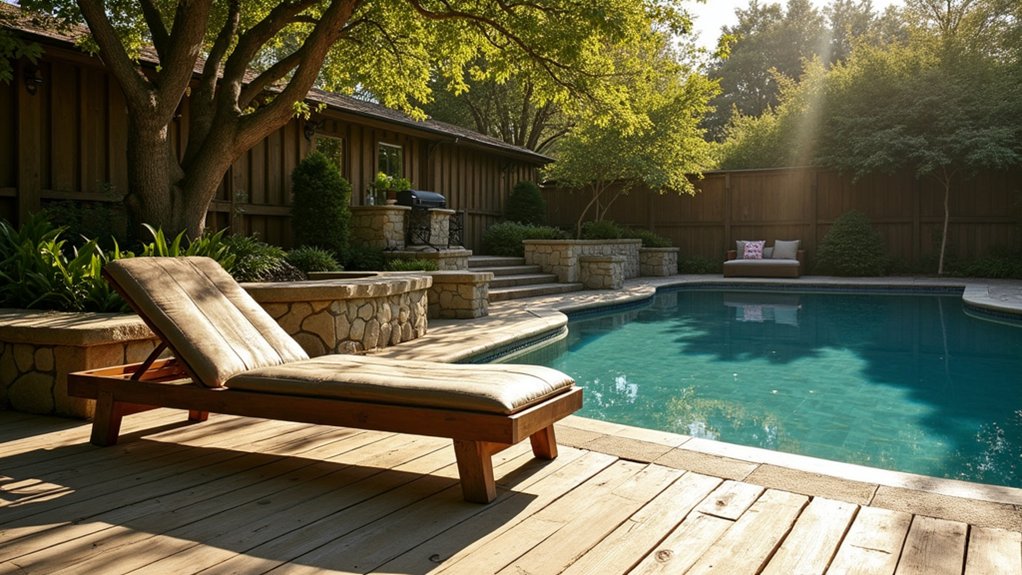 15 Rustic Pool Design Ideas That Feel Warm and Inviting rustic charm through reclaimed wood