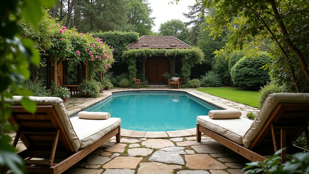 19 Charming Pool Deck With Gazebo Ideas for a Backyard Escape rustic elegance by poolside