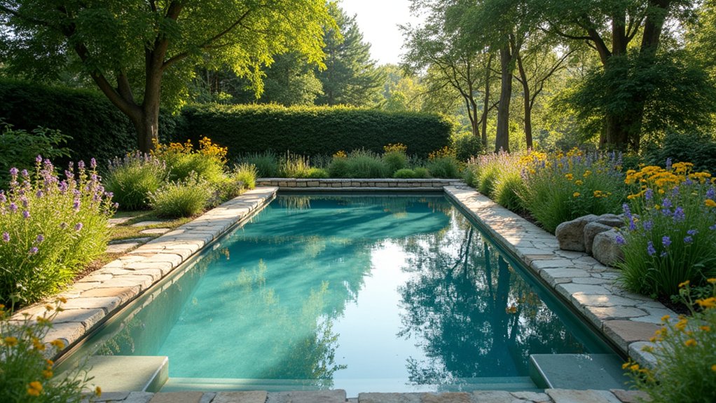 23 Natural Pool Design Ideas That Feel Earthy and Serene rustic farmhouse pool oasis