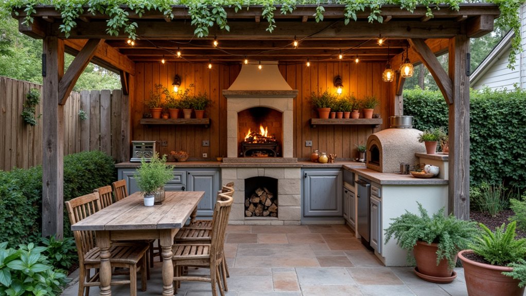 rustic outdoor culinary haven