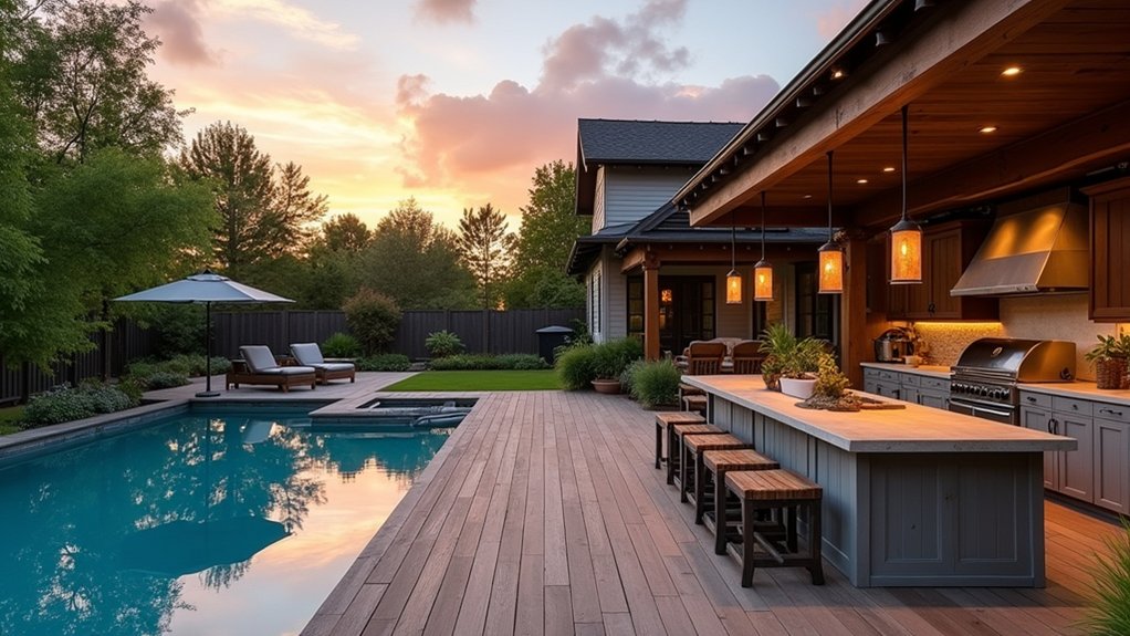23 Bold Pool Deck With Outdoor Kitchen Ideas for the Ultimate Entertaining Space rustic outdoor entertaining oasis