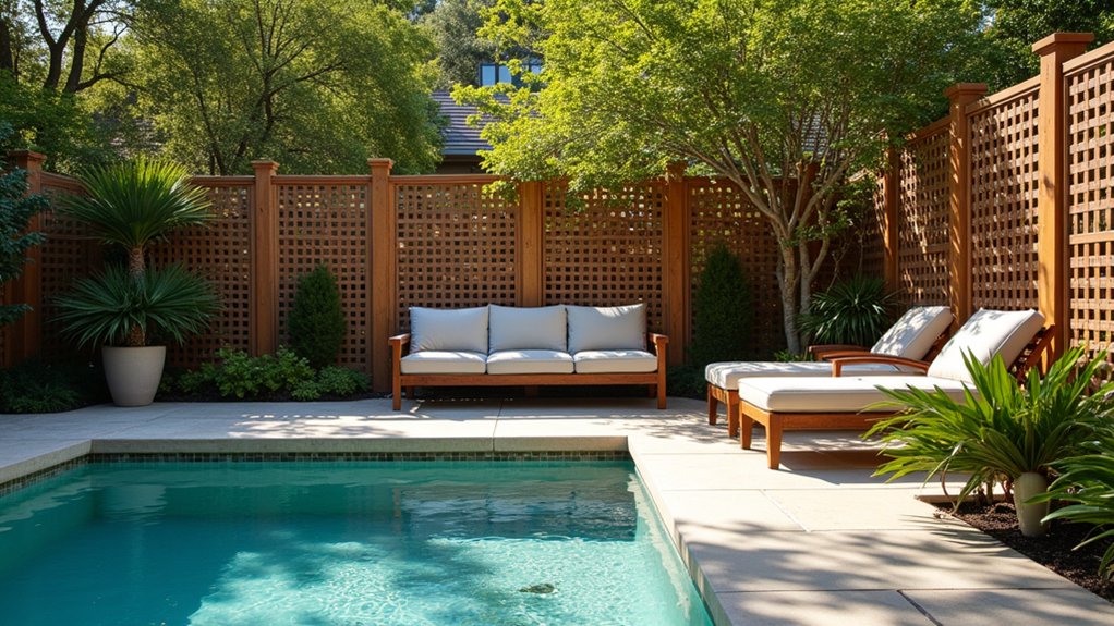 rustic privacy with elegance