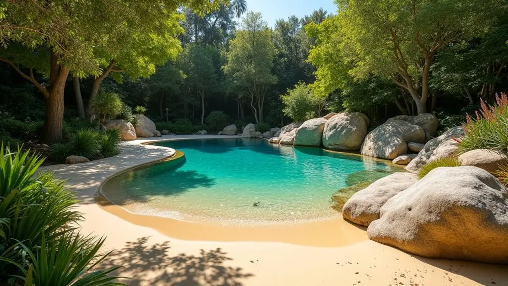 Natural Poll 23 Natural Pool Design Ideas That Embrace Organic Beauty - Love Gunite Pool