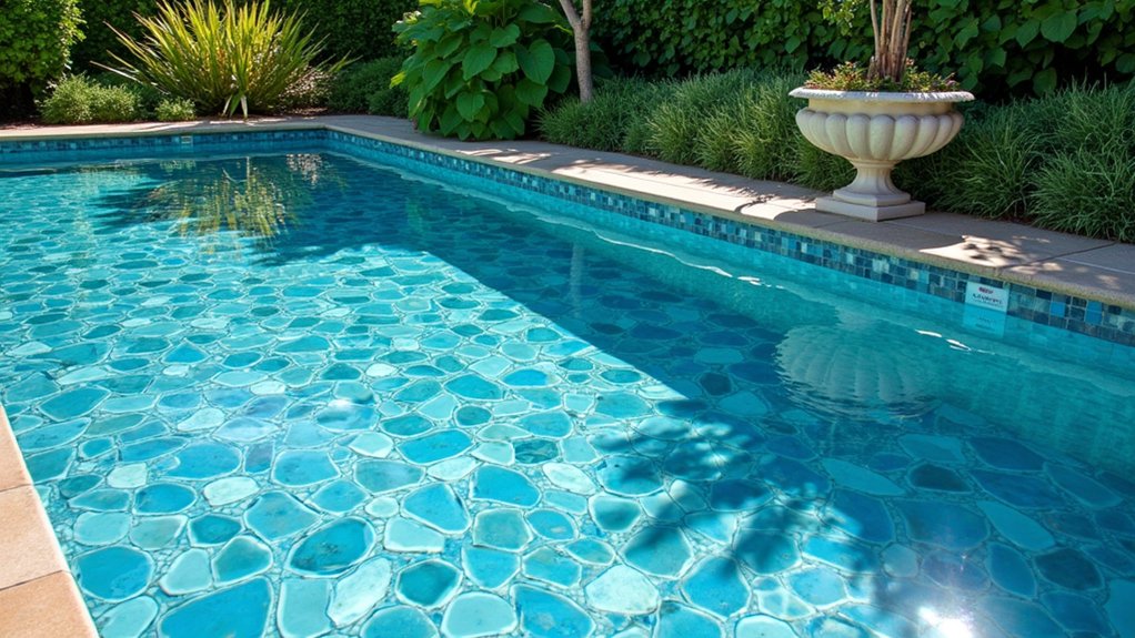 21 Stylish Pool Deck Tile Ideas That Add Color and Pattern sea inspired tranquil ambiance