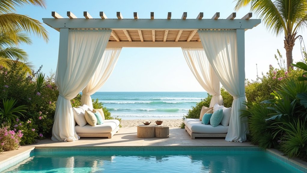 19 Airy Pool Deck Gazebo Ideas That Invite You to Lounge seaside retreat outdoor elegance