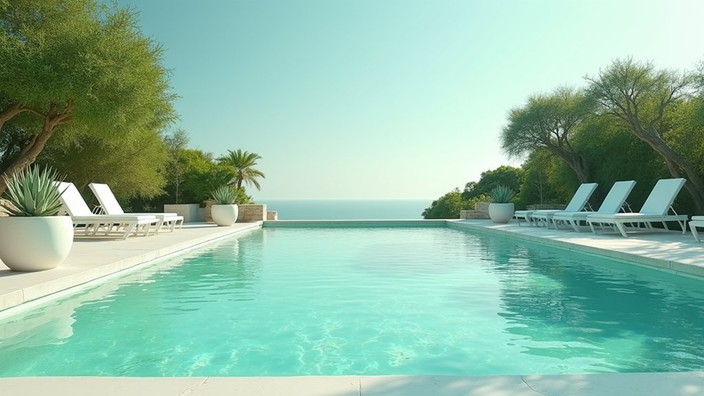 19 Trendy Pool Deck Paint Colors That Set the Mood serene coastal oasis escape