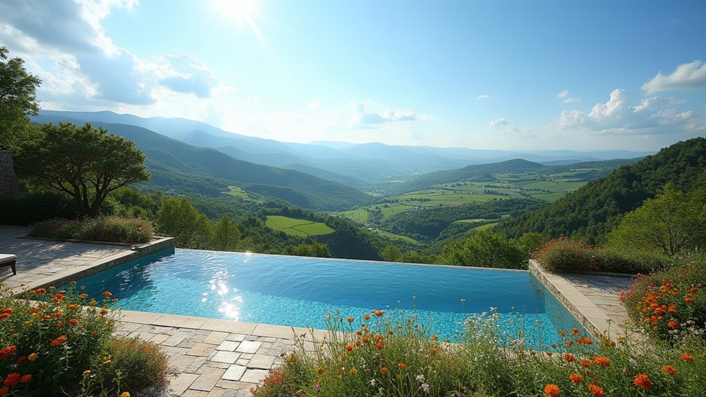18 Infinity Pool Ideas With Views That Steal the Show serene countryside infinity pool