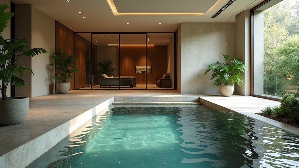 23 Indoor Pool Design Ideas for Year-Round Enjoyment serene indoor pool oasis