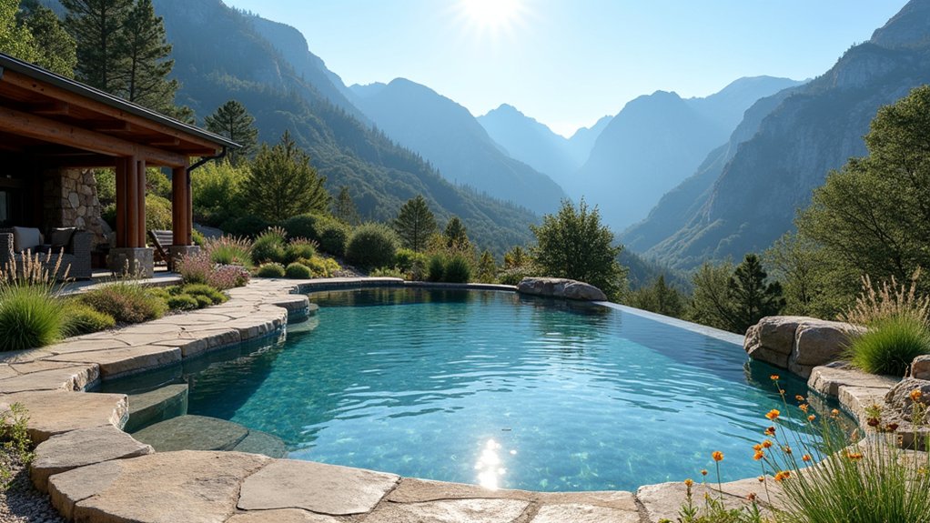 serene mountain pool oasis