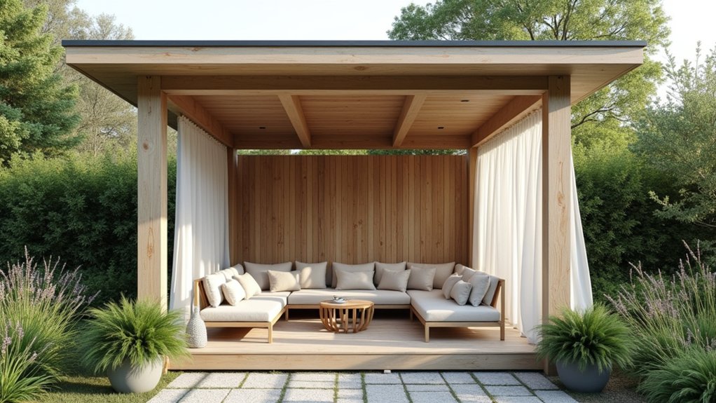 19 Airy Pool Deck Gazebo Ideas That Invite You to Lounge serene scandinavian poolside retreat