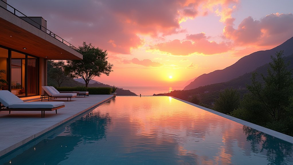 18 Infinity Pool Ideas With Views That Steal the Show serene sunset poolside retreat