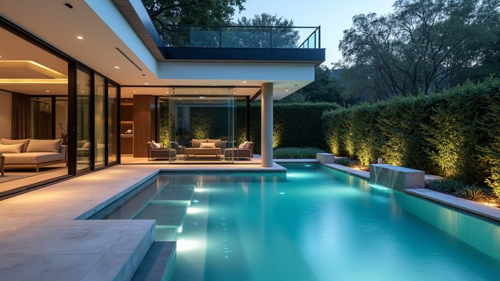 15 Architectural Pool Design Ideas That Make a Bold Statement serene underground water retreat