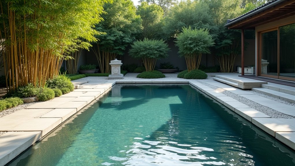 18 Rectangular Pool Design Ideas That Are Clean and Classic serene zen garden transformation