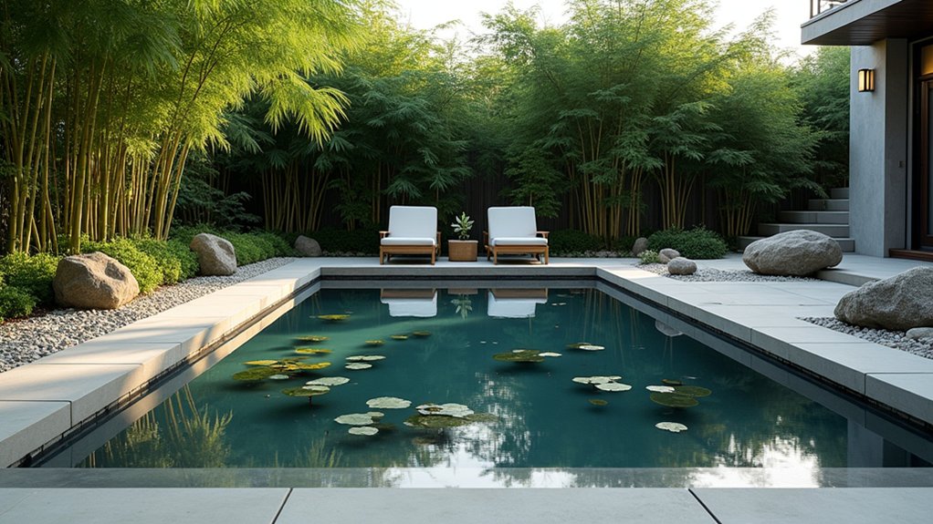 20 Gorgeous Small Backyard Pool Ideas for Compact Spaces serene zen pool garden