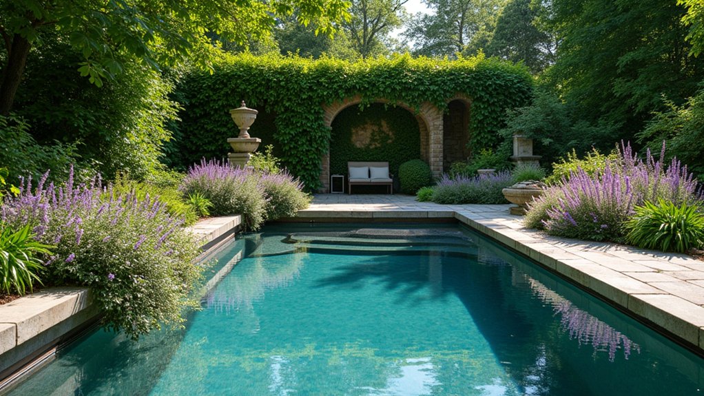20 Vibrant Pool Landscaping With Flowers to Add Color and Charm shade loving tranquil flower oasis