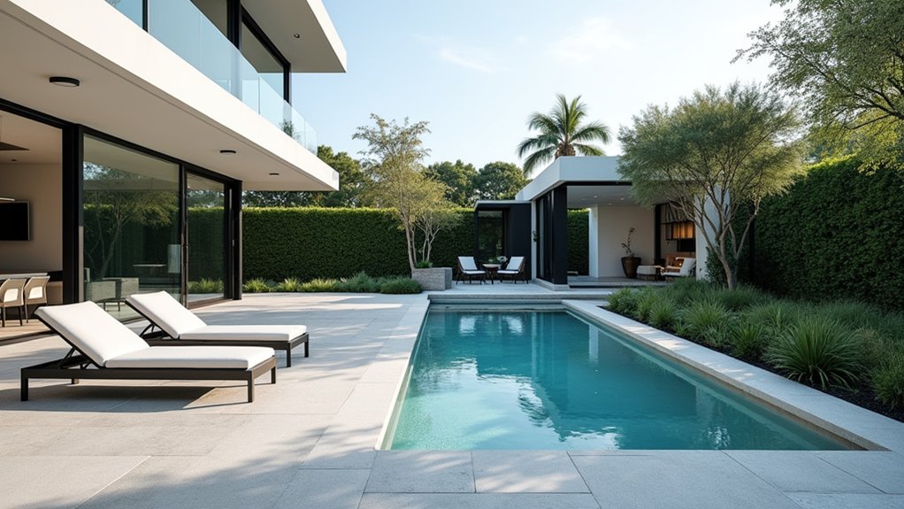 23 Beautiful Pool Deck Ideas Inground Pavers for a Polished Look sleek design functional elegance