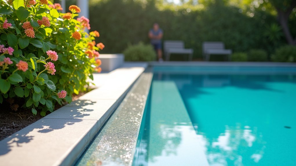 21 Crisp Pool Deck Edging Ideas That Define the Space sleek durable elegant strips