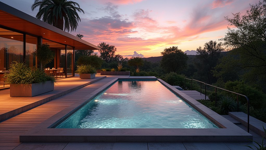 17 Clever DIY Pool Deck Above Ground on a Budget Projects That Work sleek floating deck design