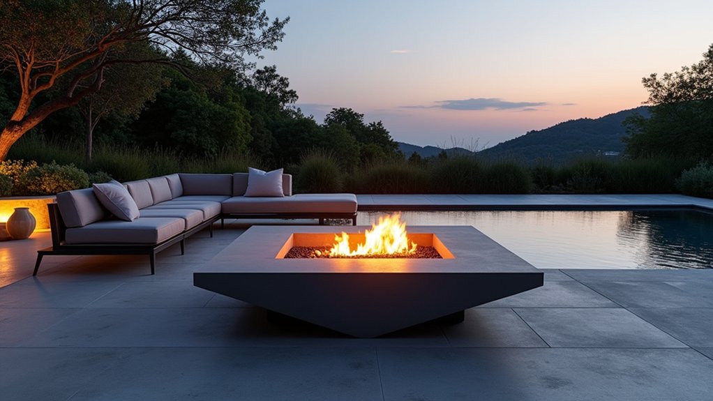 sleek minimalist outdoor elegance