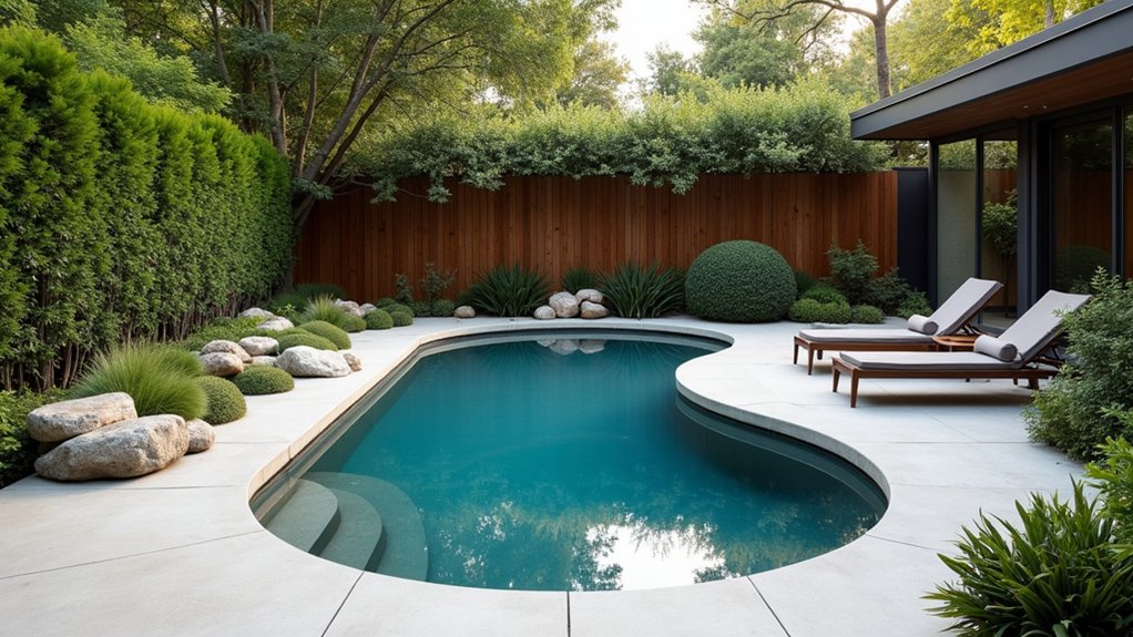 18 Kidney-Shaped Pool Design Ideas for Organic Appeal sleek minimalist pool design