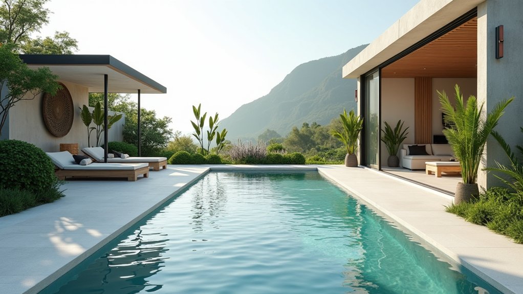 20 Resort Pool Ideas That Feel Like a Vacation at Home sleek minimalist pool design