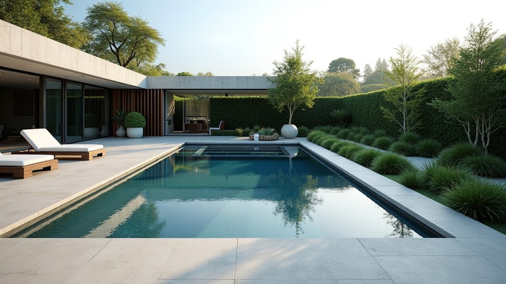 15 Square Pool Design Ideas That Are Bold and Balanced sleek minimalist pool design