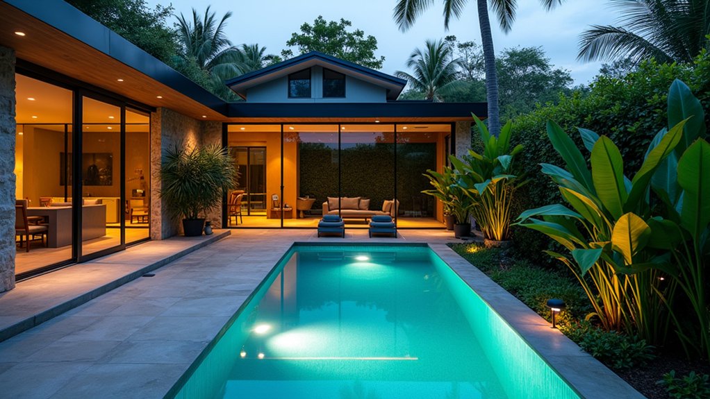 18 Plunge Pool Ideas for Small Yards With Big Impact sleek modern glass oasis