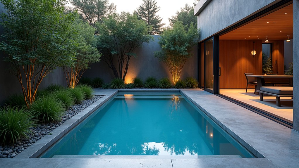 18 Plunge Pool Ideas for Small Yards With Big Impact sleek modern metal plunge pools