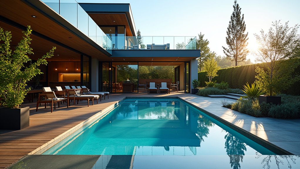 17 Modern Inground Pool Deck Ideas That Define Luxury sleek safety with style