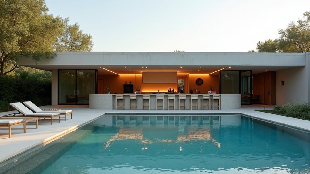 18 Pool Ideas With Bar Features for the Perfect Party Setup sleek serene stylish sanctuary