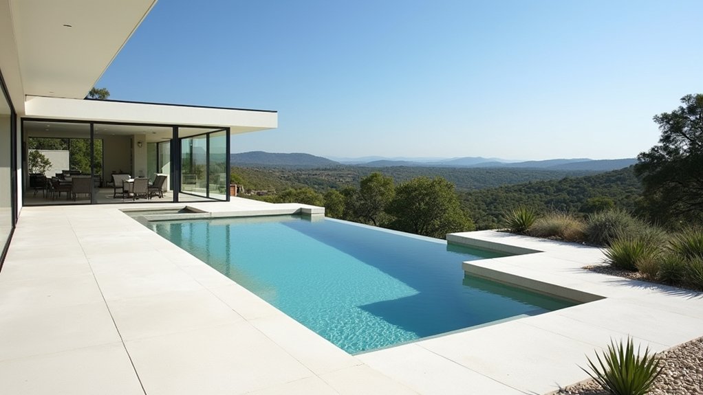 18 Bold Texas Pool Landscaping Ideas That Make a Statement sleek simple tranquil pool design