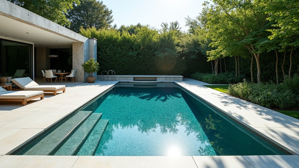18 Pool Design Ideas With Spa Features for True Luxury sleek sophisticated geometric pools