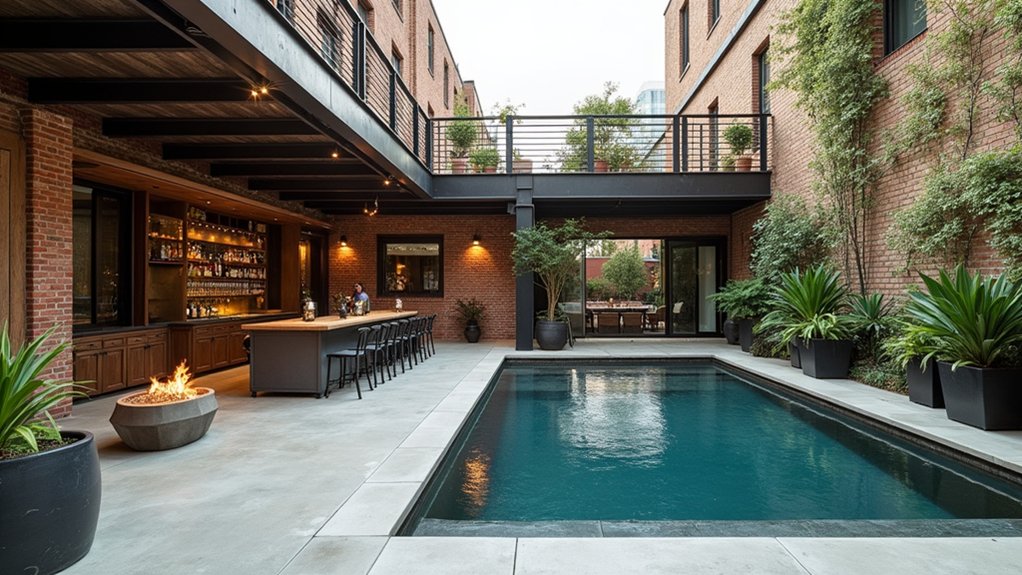 21 Fun Pool Deck With Bar Ideas That Bring the Party Outdoors sleek urban retreat bar
