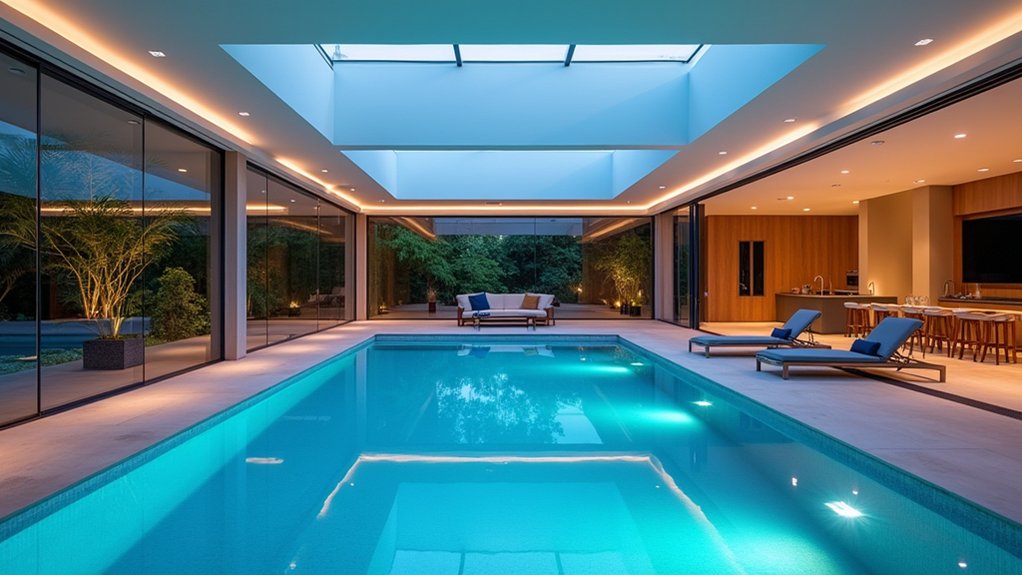 23 Indoor Pool Design Ideas for Year-Round Enjoyment smart indoor pool experience