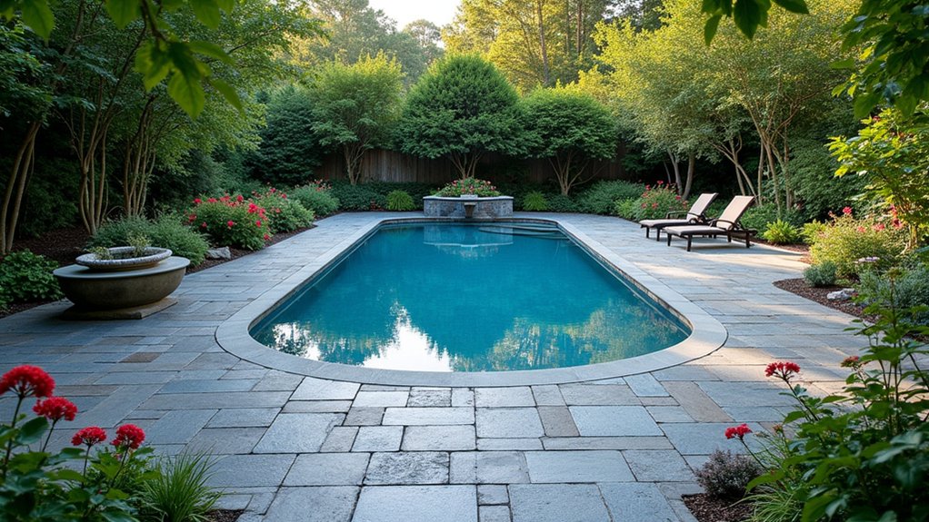 21 Elegant Pool Deck Pavers That Add Texture and Style sophisticated natural outdoor elegance