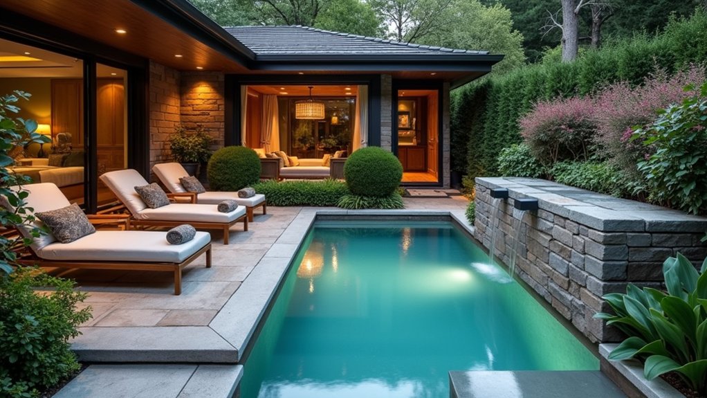 20 Gorgeous Small Backyard Pool Ideas for Compact Spaces spa like backyard retreat oasis