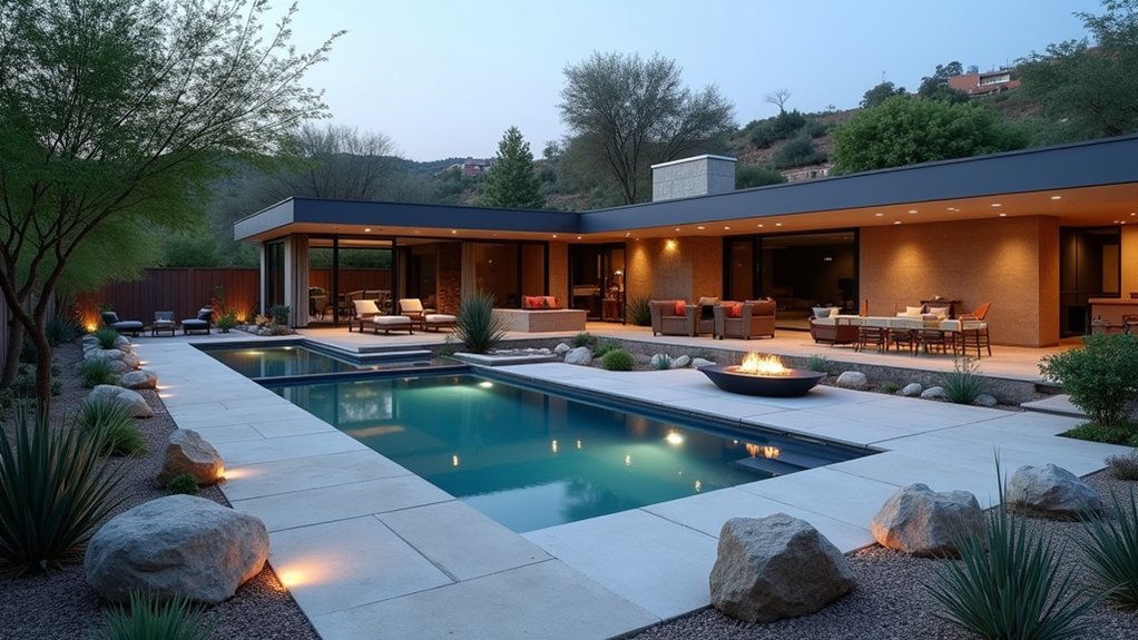 20 Effortless Low Maintenance Pool Landscaping Ideas for Easy Care stunning low maintenance pool oasis