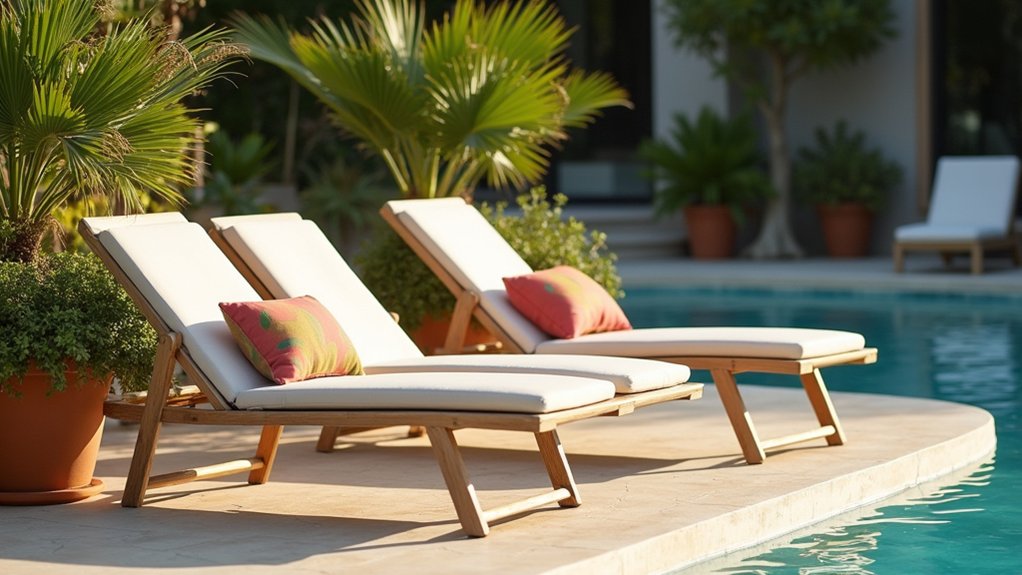 23 Cozy Pool Deck Decorating Ideas With Seating Areas for Relaxation stylish convenient poolside lounging