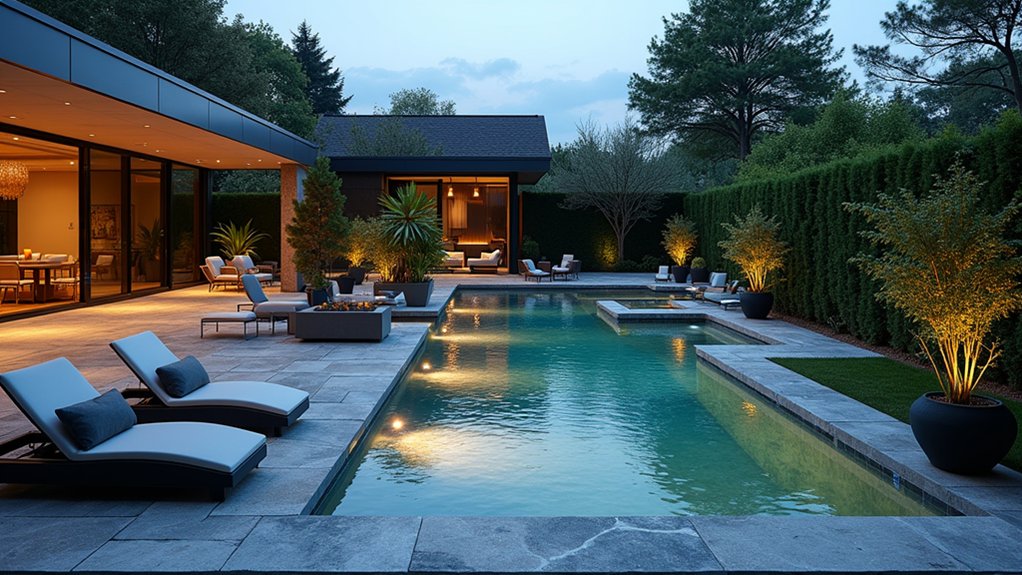23 Flashy Las Vegas Pool Landscaping Ideas That Bring the Wow Factor stylish functional pool decking